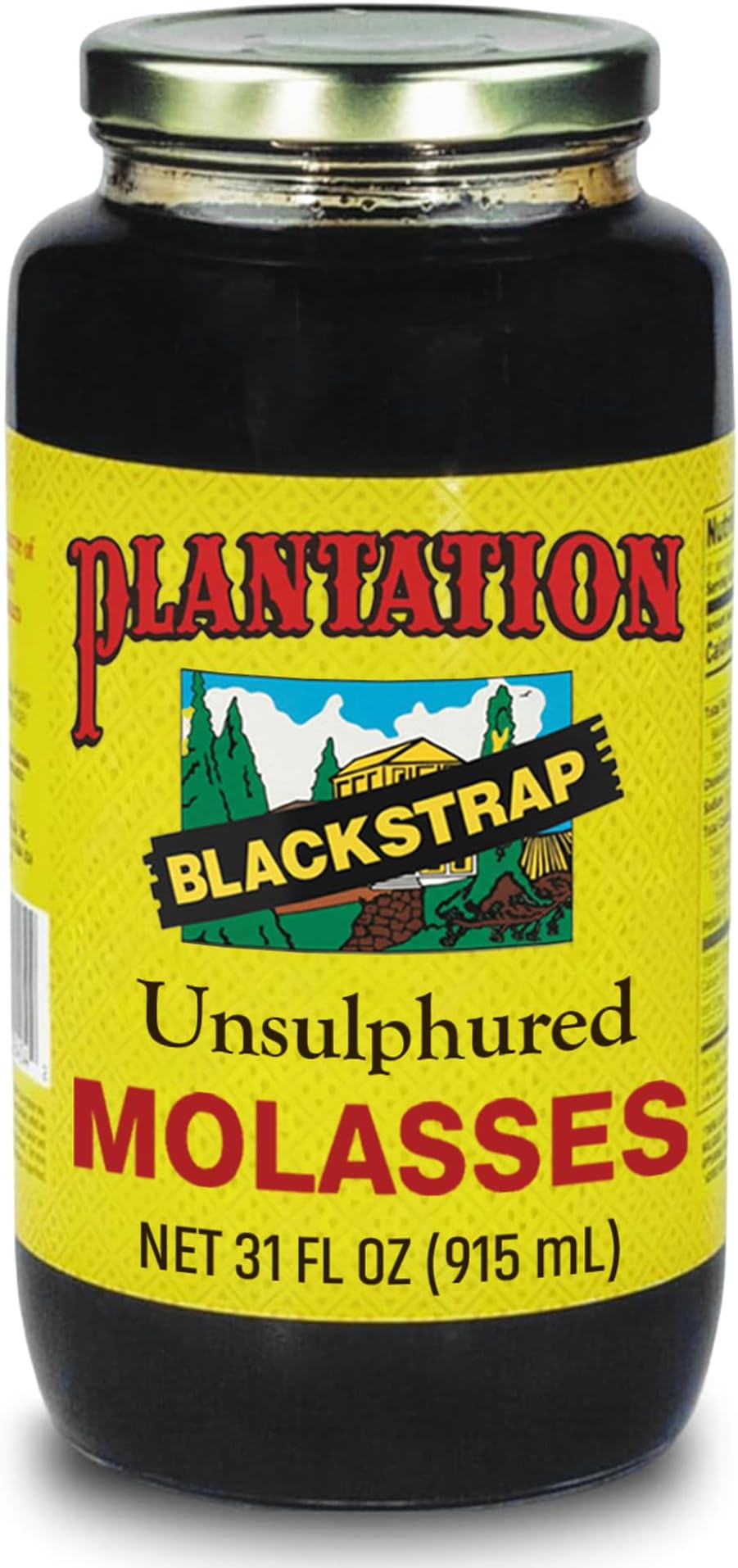 Plantation Blackstrap Molasses, Unsulfured, 31oz