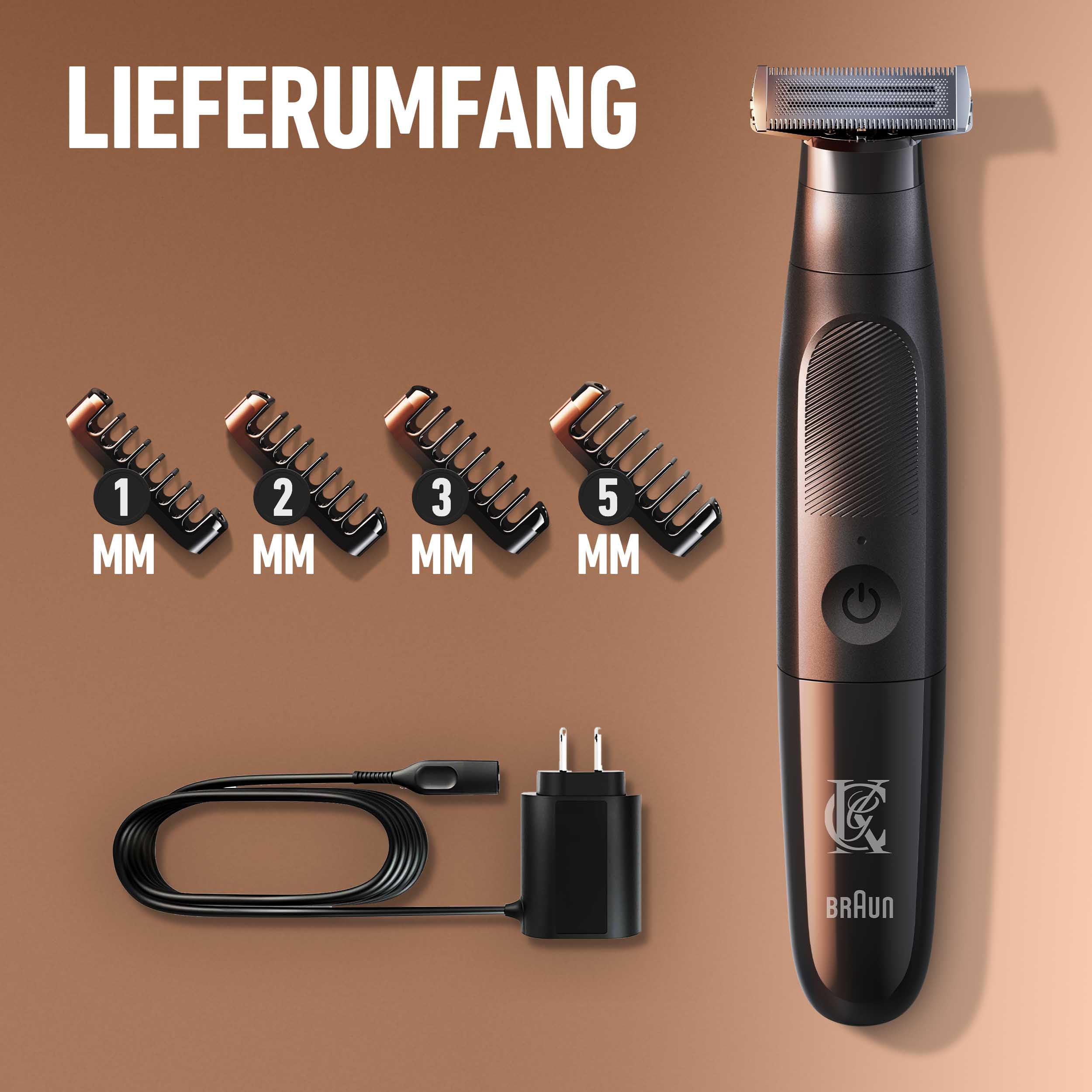 King C. Gillette Style Master Barttrimmer für Herren | Kabelloser Bartrasierer, Trimmer, Elektrorasierer, Wasserdicht, Inkl. 4 Kammaufsätzen, Ladestation Und CenterCut Technologie