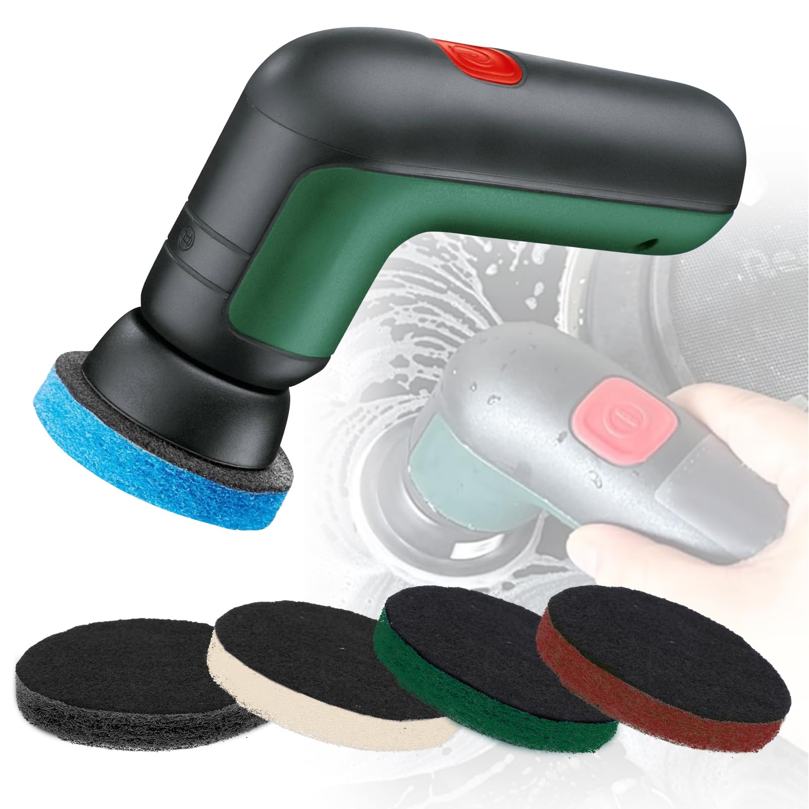 Hejo 24 Stück Aufsatz für Bosch Universal Brush, Dauerhaft Elektrische Reinigungsbürste Pad Kompatibel mit Bosch Home/Garden 6033, Aufsatz für Bosch Reinigungsbürste(4 Typen Bürstenkopf