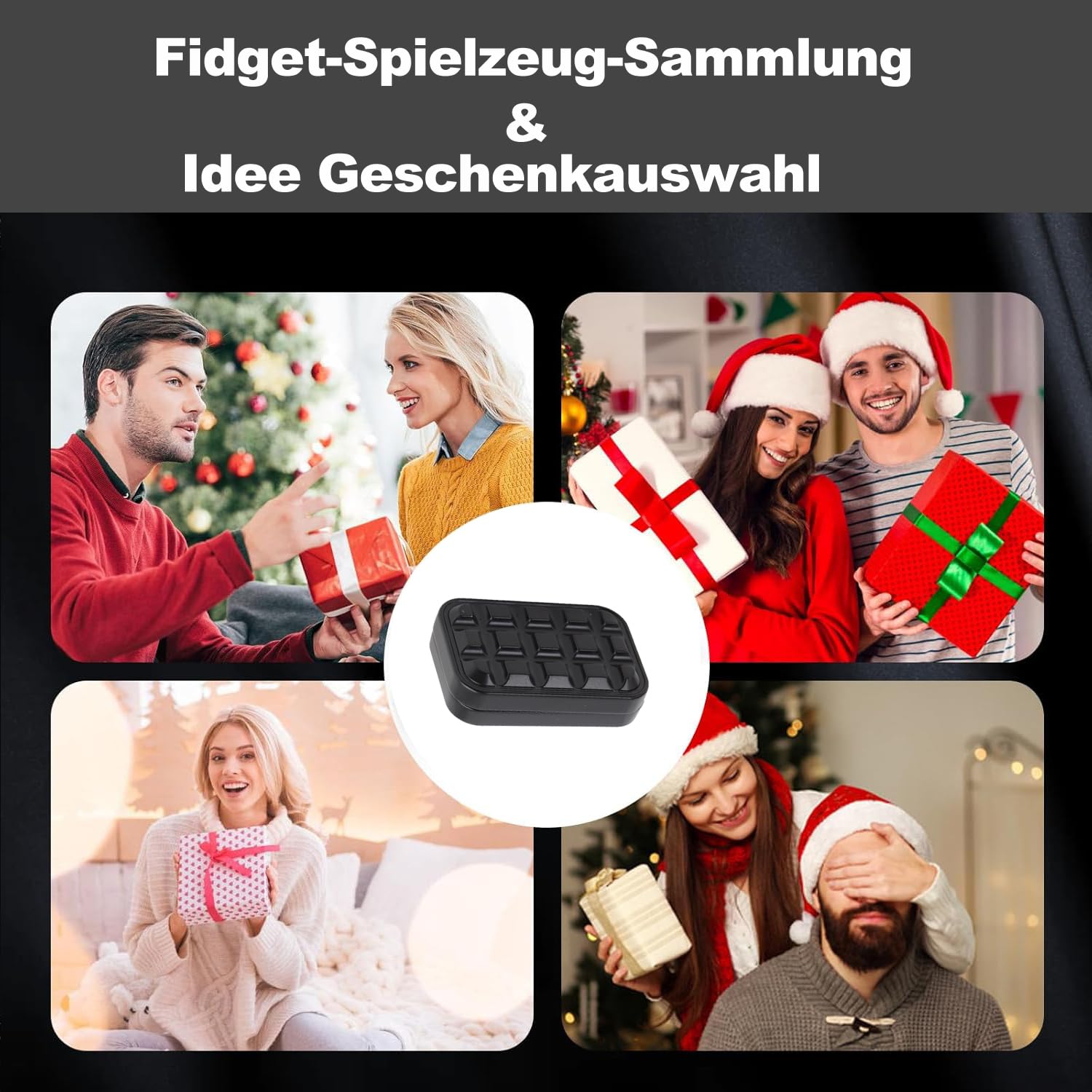 Vitoki Metall-Fidget-Slider für Erwachsene, magnetisches Fidget-Spielzeug mit All-Slide zur Linderung von Angstzuständen,ADHS/ADS/Autismus, EDC Fidget Magnet Toys für den Schreibtisch im Büro