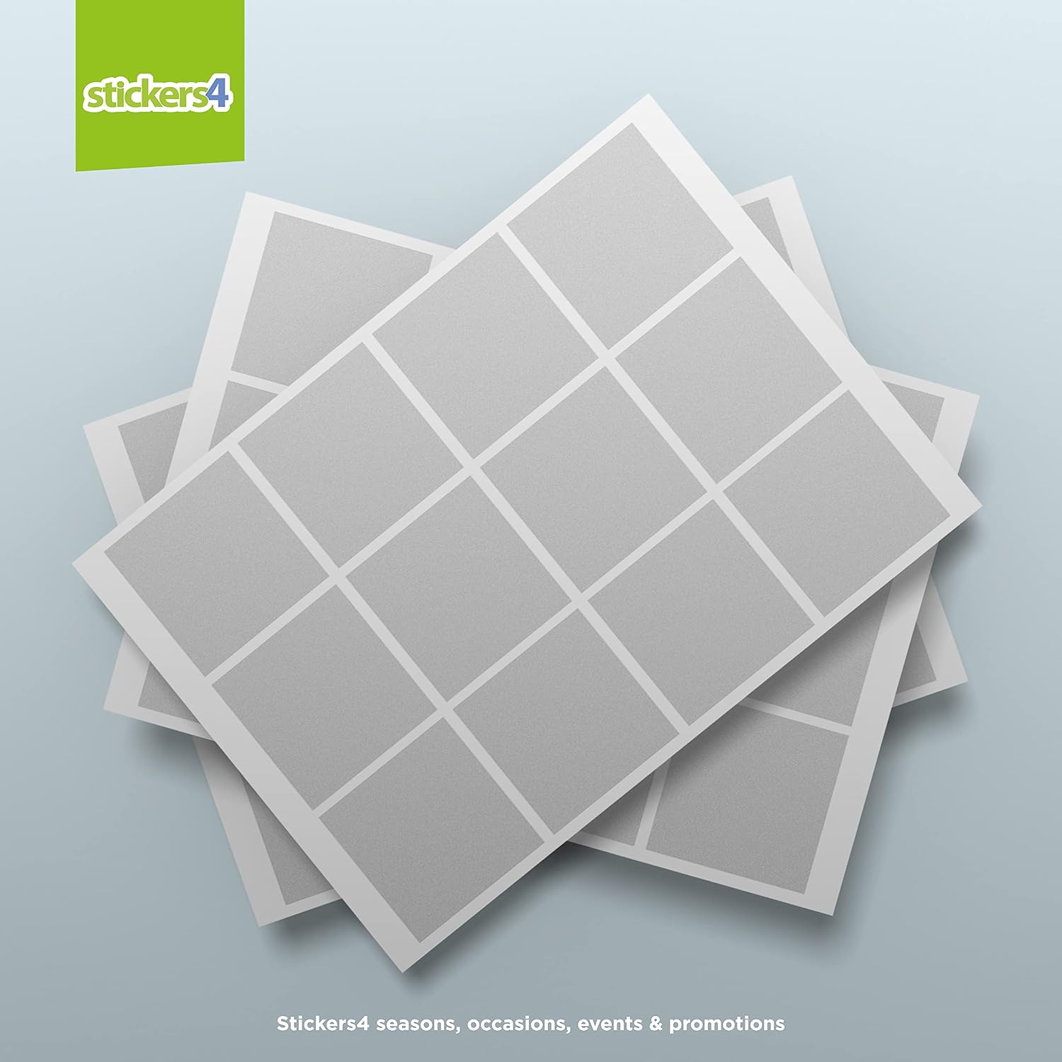 60 x 50mm Sqare Etched Glass Safety Windows Stickers for Glass, Multicoloured - Image 5