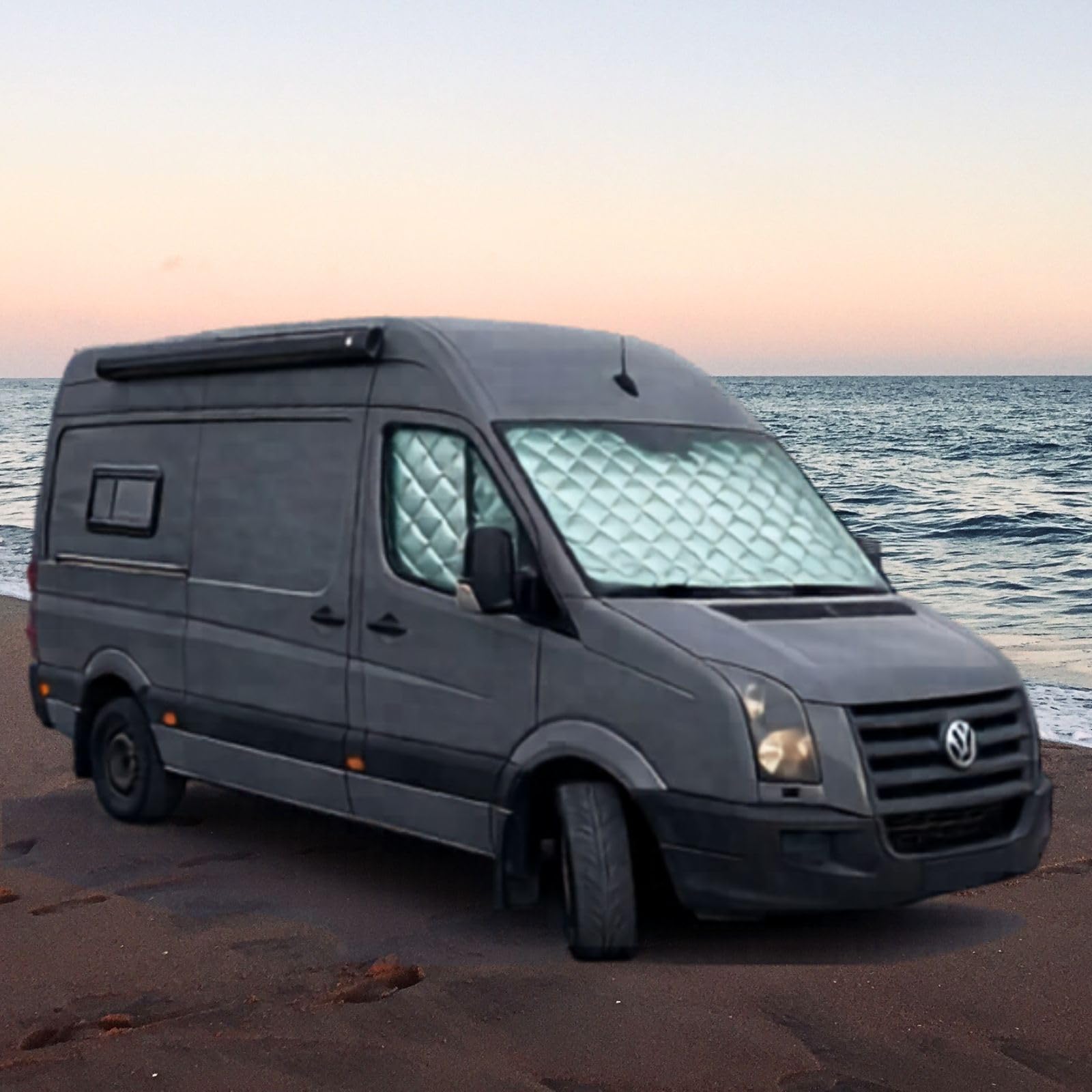 MARVIX Interne Kabinen-Schirm Thermo-Jalousien Premium 9-lagige Fensterabdeckung für VW Crafter & Sprinter 2006-2017 Wohnmobil-Camper-Isolierungs-Sonnenschutz