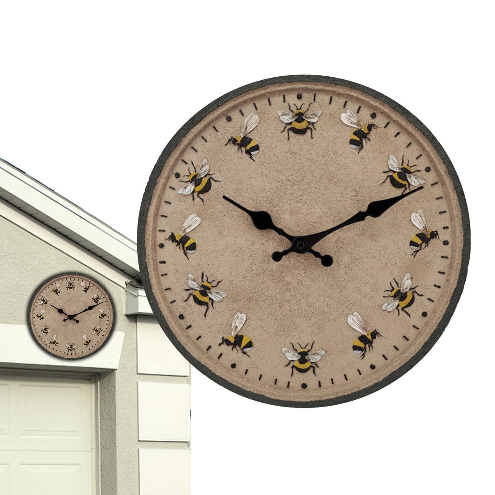 Horloge murale abeille 12 pouces suspendue esthétique cuisine salon bureau