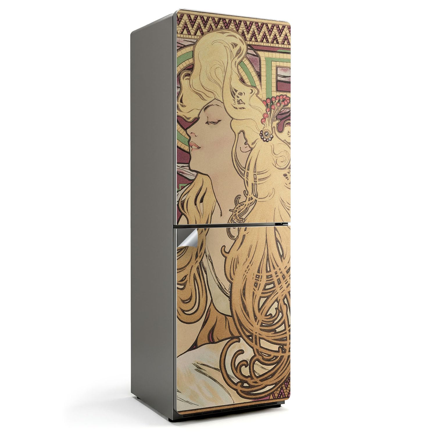 Stickers pour Réfrigérateur 60x190 Mucha pour personnaliser votre ambiance de cuisine