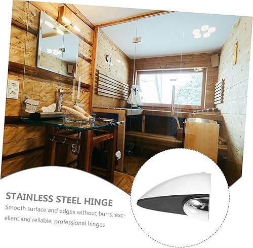 Miniatura 7 de 2 piezas de clip de boca de pez de vidrio soportes L resistentes para espejo montado en la pared perchas de espejo de vidrio abrazaderas de clip de