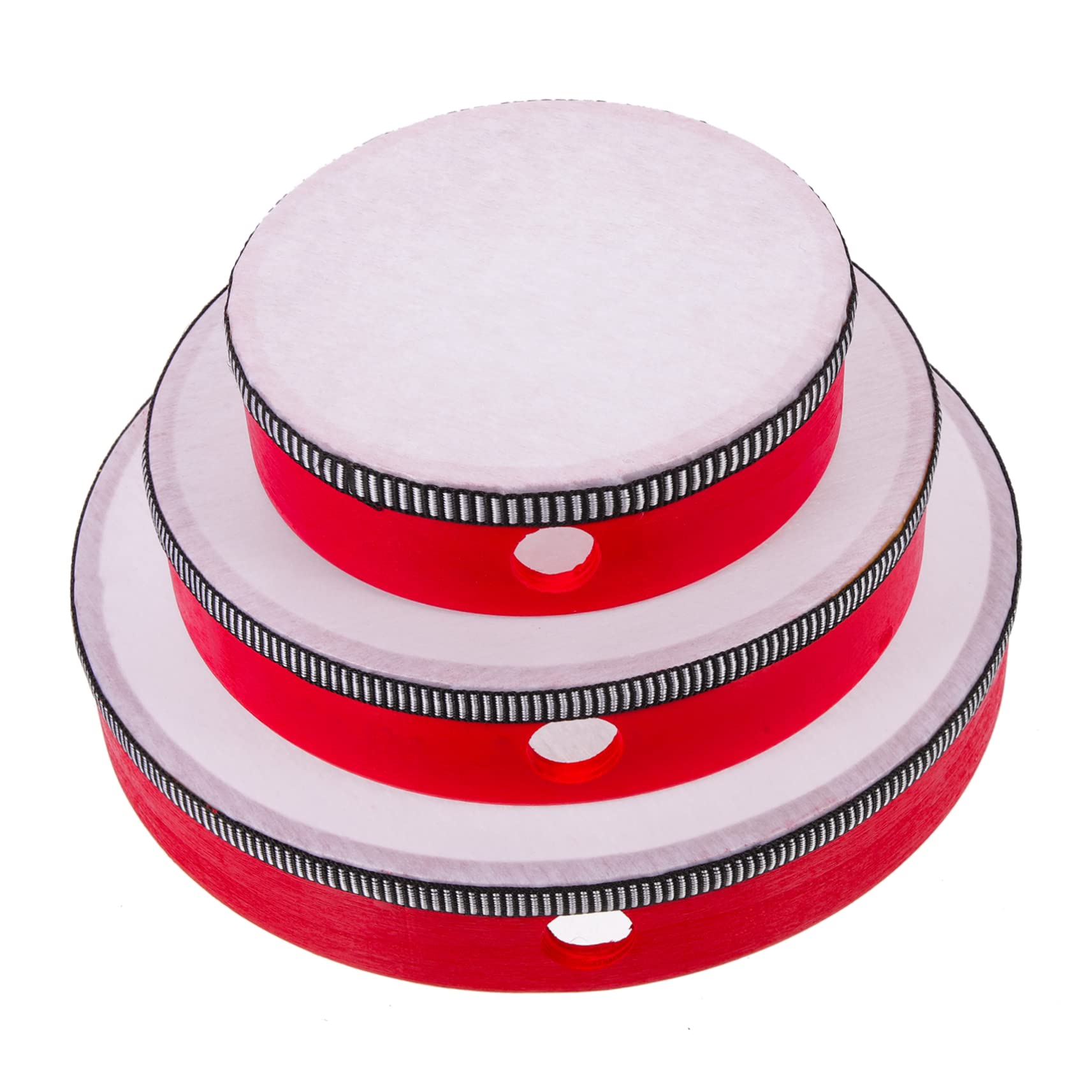 Sosoport 3pcs Handheld Tambourine for Ergonomic Percussion Instruments Durable Design for Parties Music Lessons Games Tambourines for Fun Learning