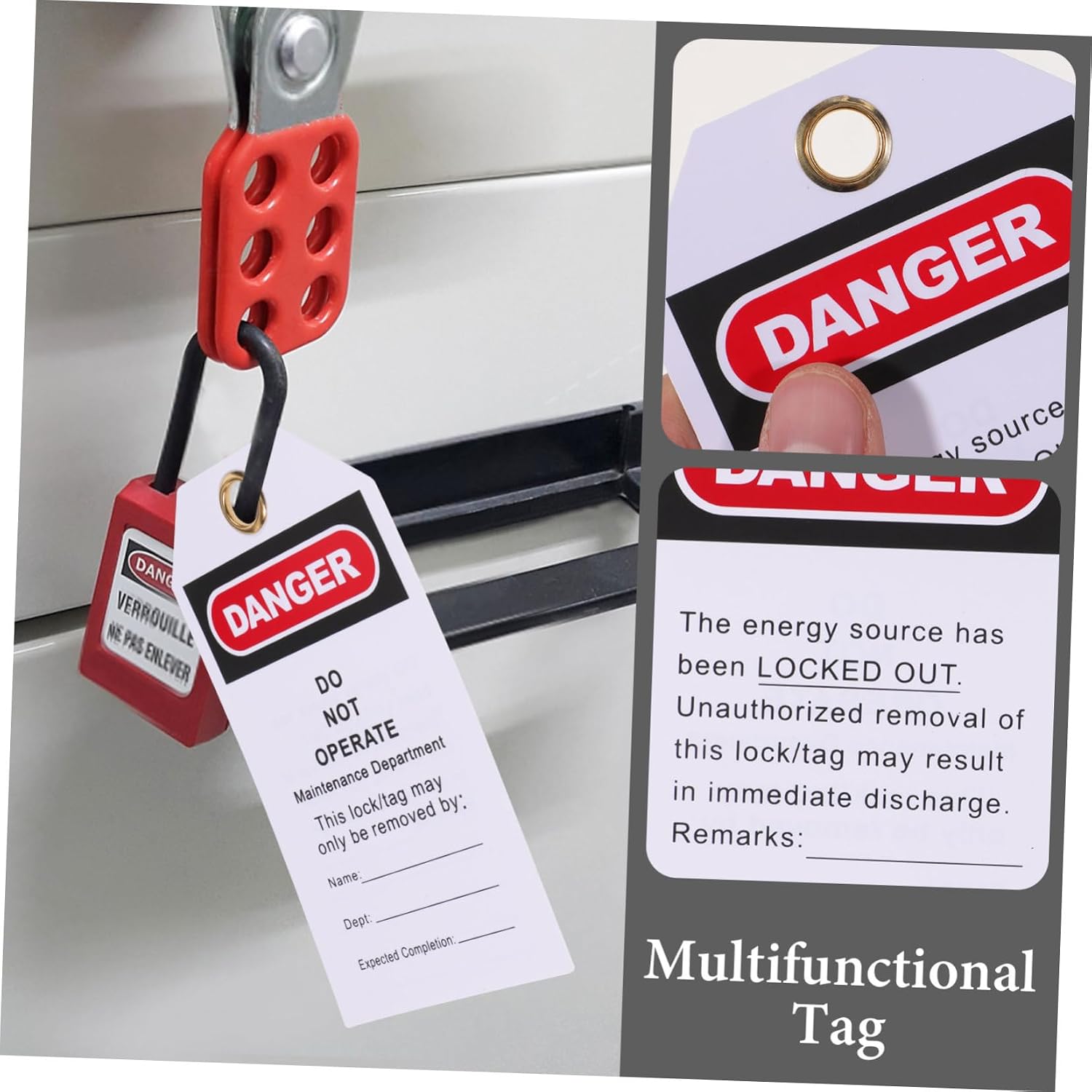Alipis 10pcs Do Not Operate Tags Industrial Safety Warning Labels for Equipment Hanging Tags for Factory Use Standards