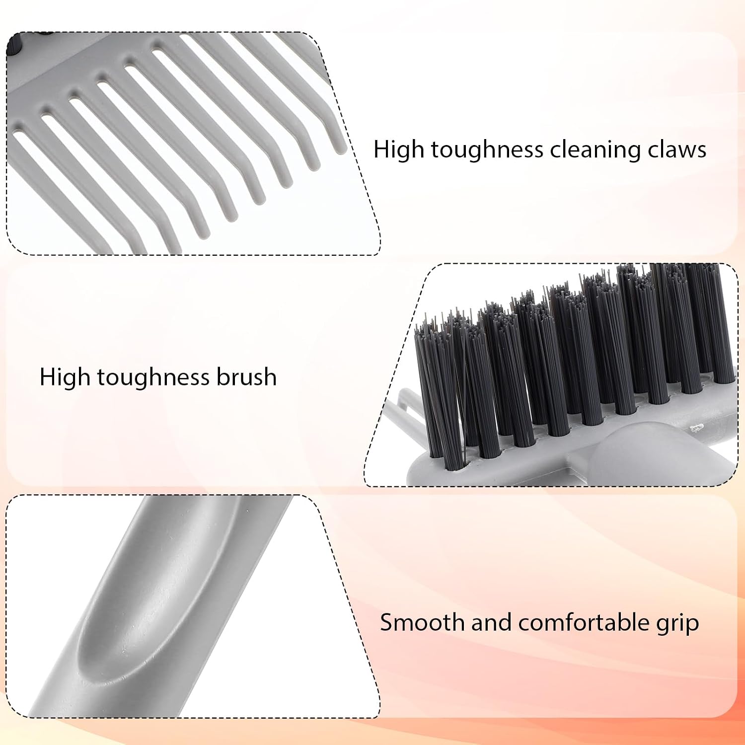 5 Pcs Hair Brush Cleaning Tool 2-in-1 Hair Brush Cleaner Tools | Hairbrush Cleaner Rake, Portable Remover Rake for Removing Hair Dust, Effective Brush Cleaning Tool for Home and Salon Use