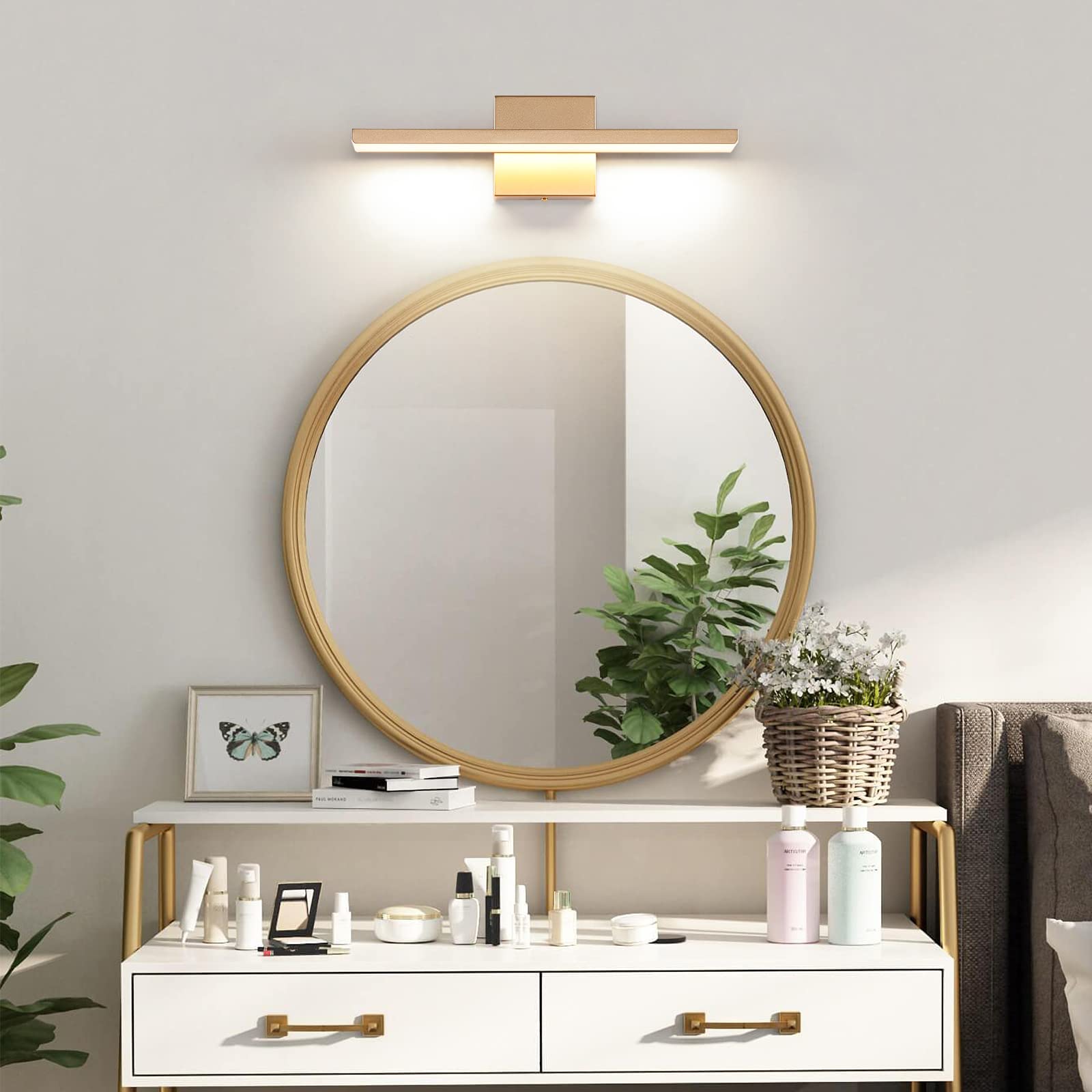 JUSHENG Bathroom Lights Over Mirror Modern Vanity Lighting Fixtures