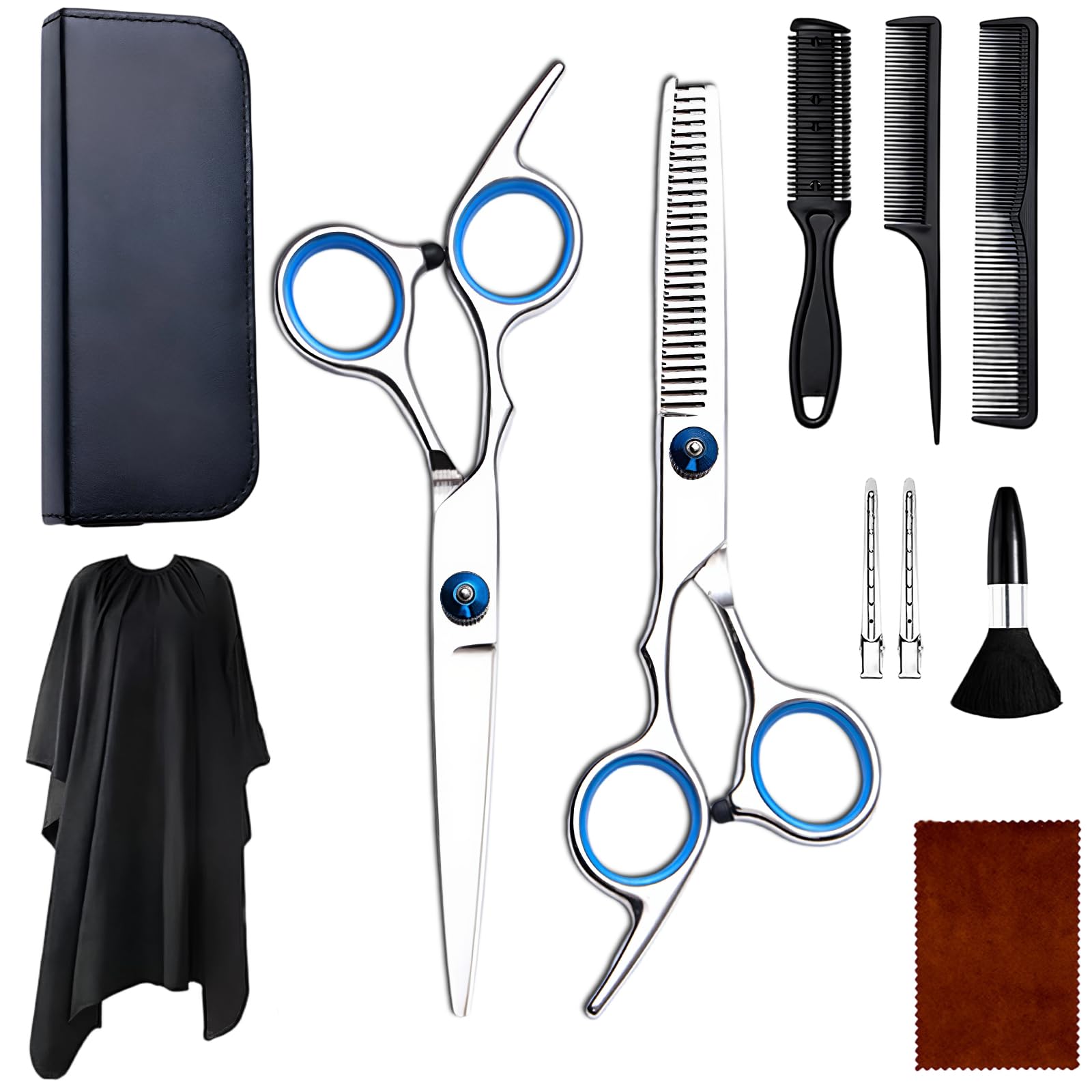 QLK Lot de 11 Ciseaux Coiffure Set