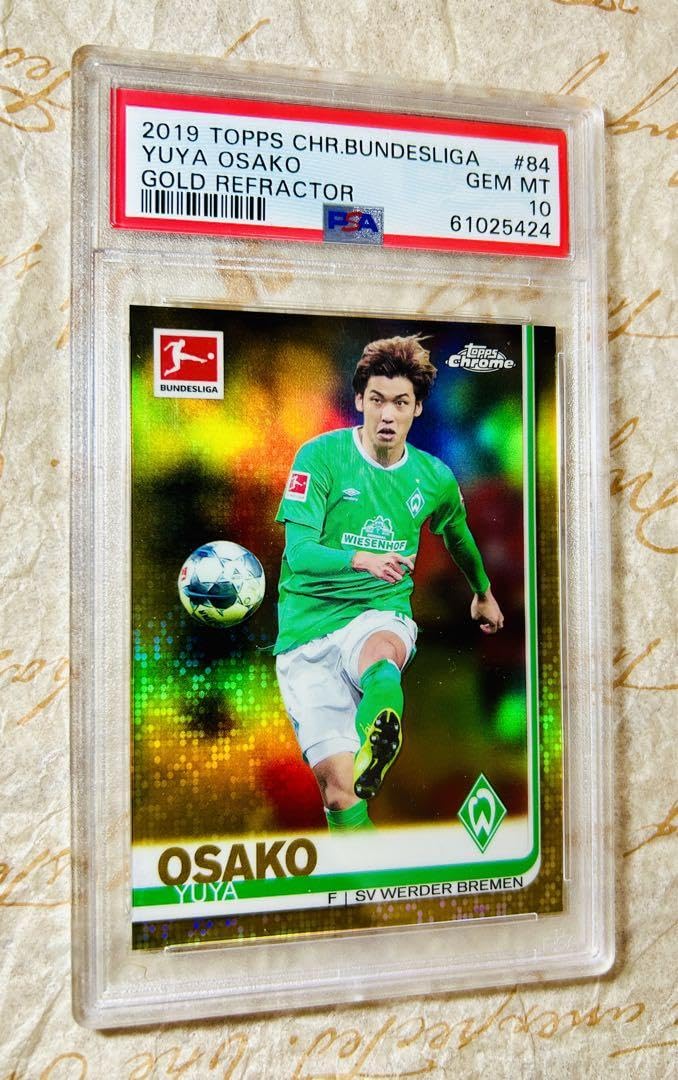 Amazon.co.jp: 世界1枚 PSA10 Topps 大迫勇也 50シリ GOLD REFRACT 