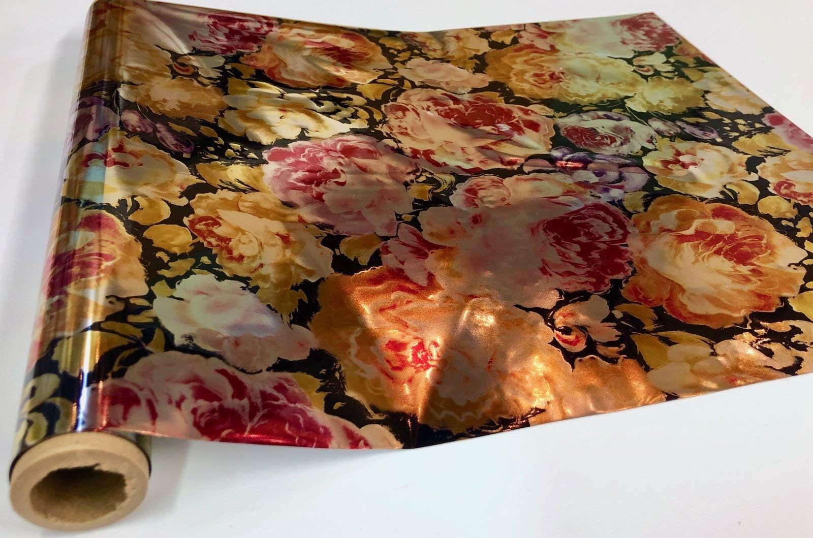 Metallic Foil - Baylee Flowers - Decorative Transfer Roll 12" x 3'