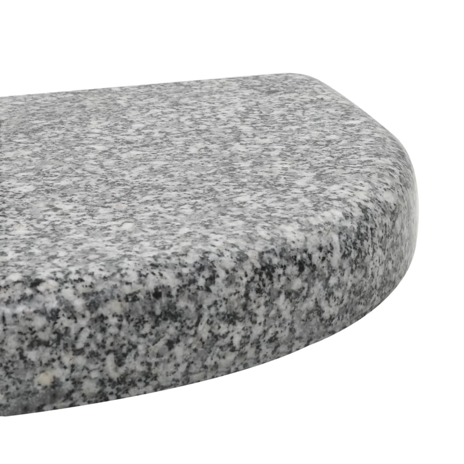 Socle de Parasol Granite Courbe 10 kg Gris,Pied De Parasol,Pied De Parasol Lourd,Pied De Parasol sur roulettes