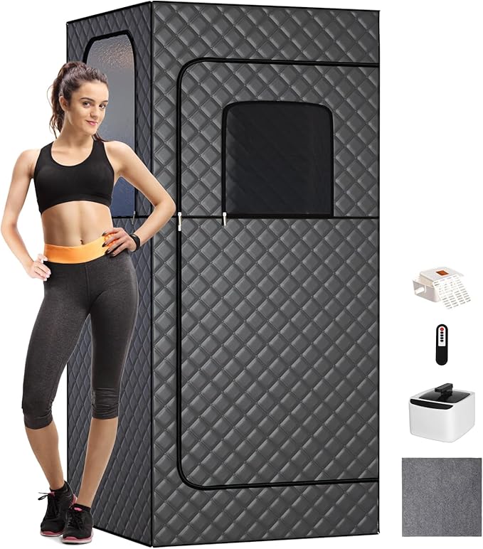 TOREAD Portable Steam Sauna for Home, Personal Sauna Tent Home Sauna Box, Remote Control, 9 Adjustable Steam Levels, Compact & Easy Storage, Ideal for Relaxation