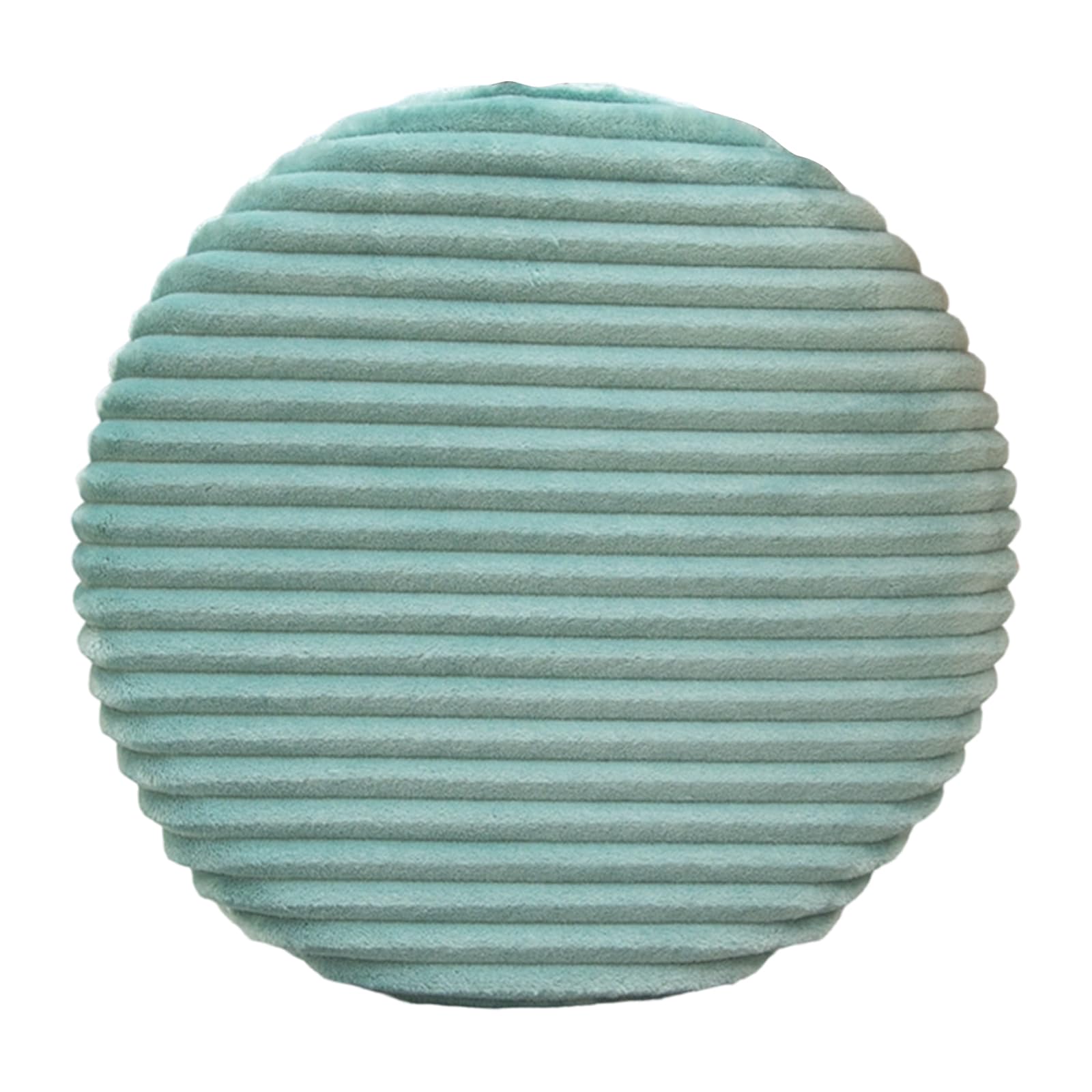Tsophreniq 40cm Diameter Pillow Cover with Striped Pattern Stylish and Practical Round Seat Cover Premium Flannel Fabric