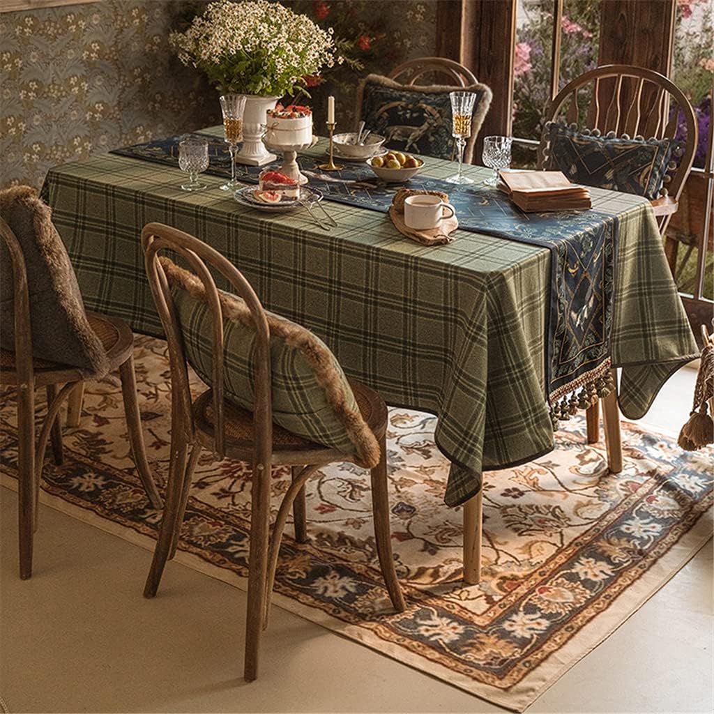 JSEIAJB Retro American Table Runner European-Style Dining Table Coffee Table TV Cabinet Decorative Cloth Strip(30x160cm)
