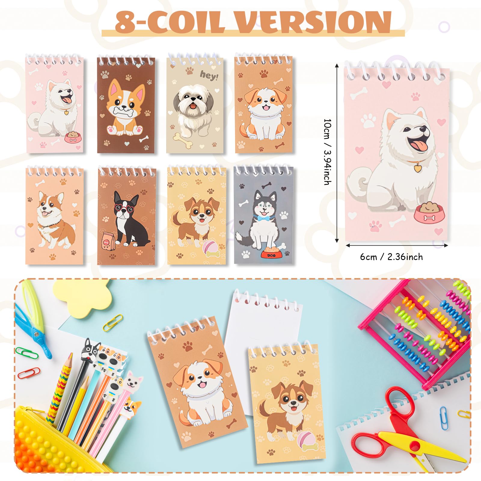 Set Regalo Festa A Tema Cani Per Bambini | 78 Pezzi: Penne A Forma Di Cane, Blocchi, Braccialetti, Adesivi | Per Compleanni, Bomboniere, Premi