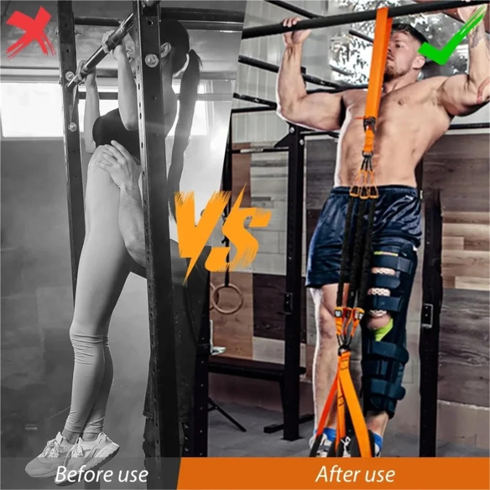 Fasce Elastiche in Tessuto Fasce di supporto for trazioni, fascia resistenza resistente for, poggiaginocchia, fasce for l'assistenza alle for l'allenamento della forza