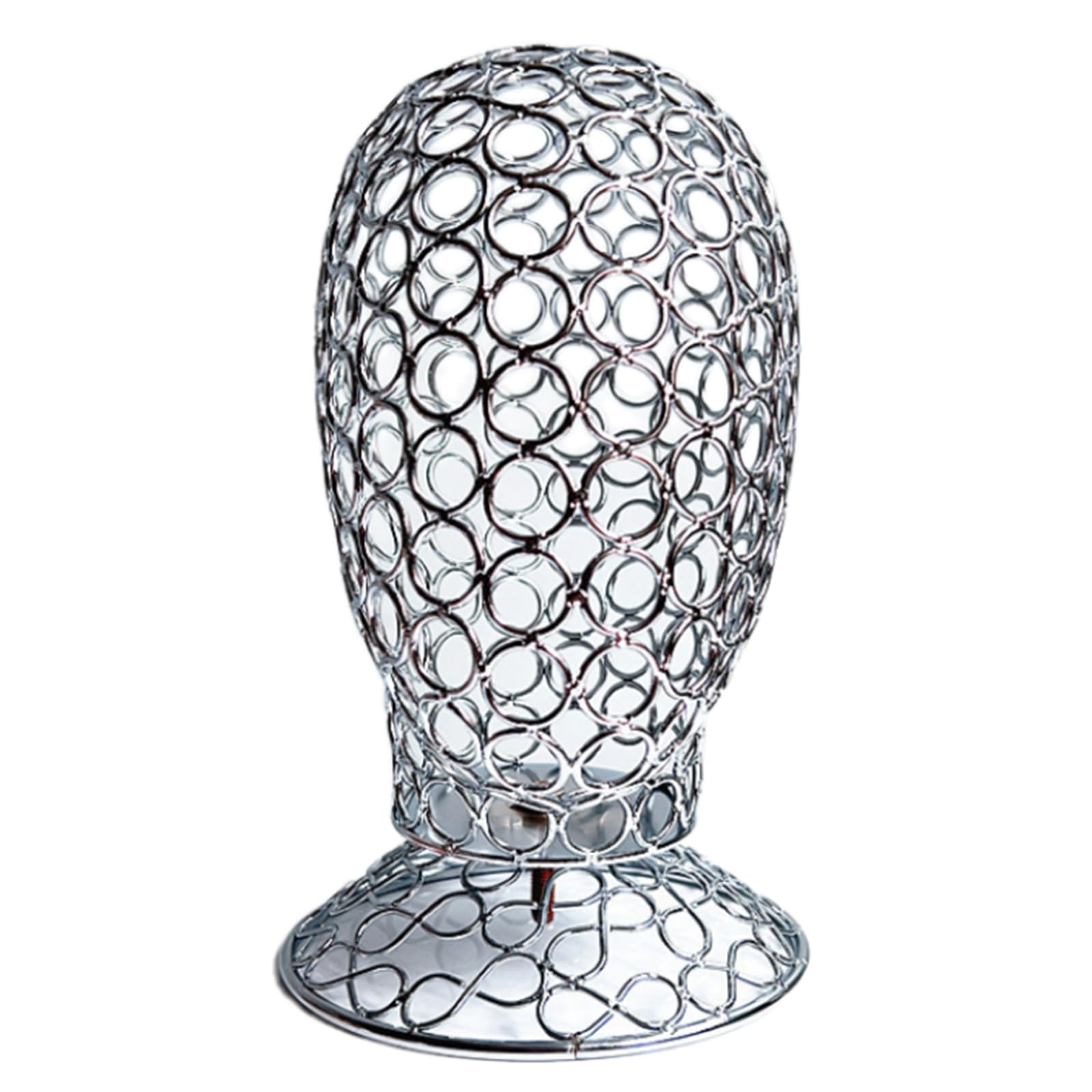 Support multifonction en métal pour perruques et chapeaux en fer forgé noir