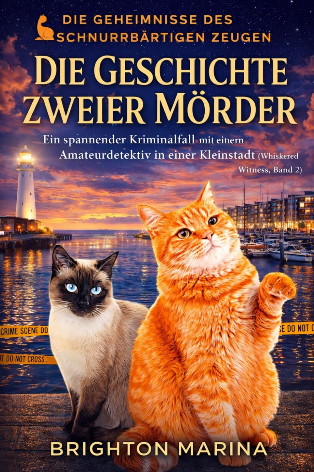 DIE GESCHICHTE ZWEIER MÖRDER: Ein spannender Kriminalfall mit einem Amateurdetektiv in einer Kleinstadt (Whiskered Witness, Band 2) (Die Geheimnisse des schnurrbärtigen Zeugen)