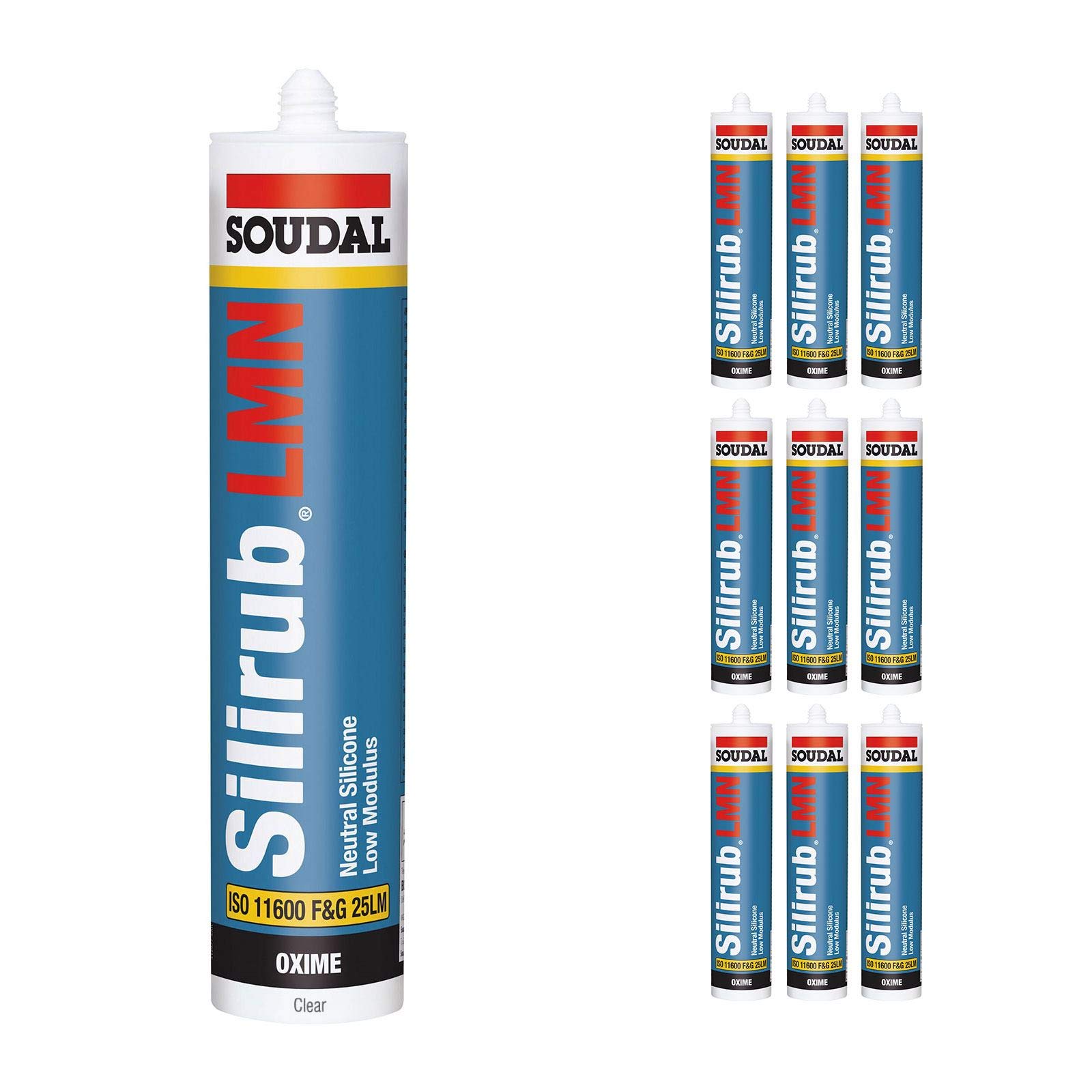Soudal Clear Silicone Sealant Slirub Lmn All Purpose External Low Modulus Neutral Cureal Low Modulus Neutral Cure