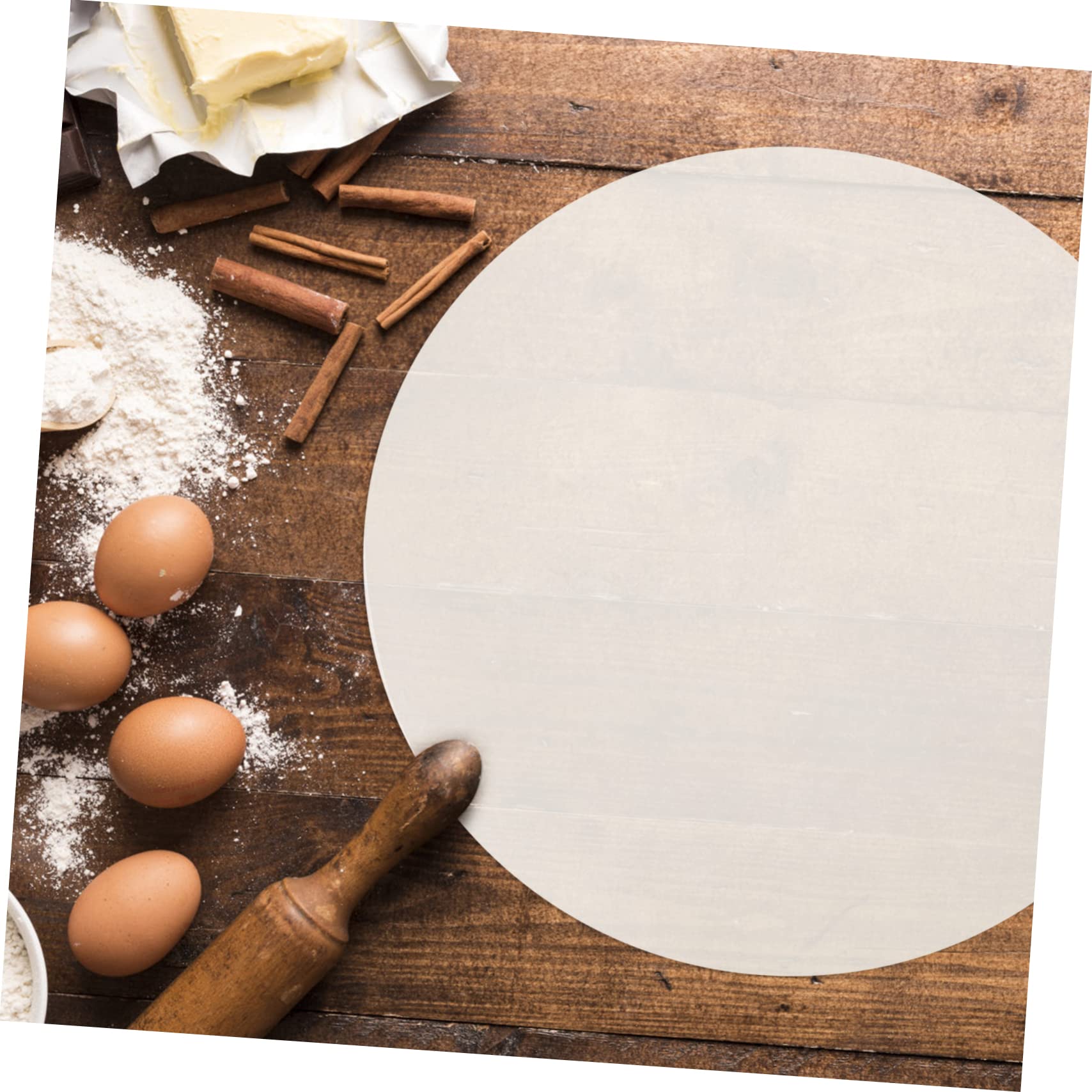 Forro Antiadherente y Resistente al Aceite de Papel Pergamino Paquete de 500 Hojas Desechables para Bandeja de Horno para Cocinar y Hornear en Cocina