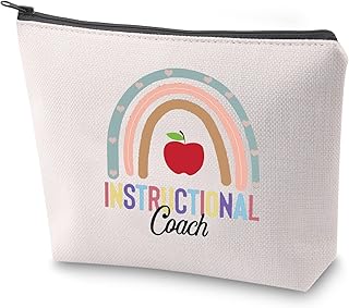 Instructional Coach Survival Kit Instructional Assistant Makeup Bag With Zipper Educational Coach Toiletry Bag Instructional Coach Appreciation Gift (Instructional Coach)