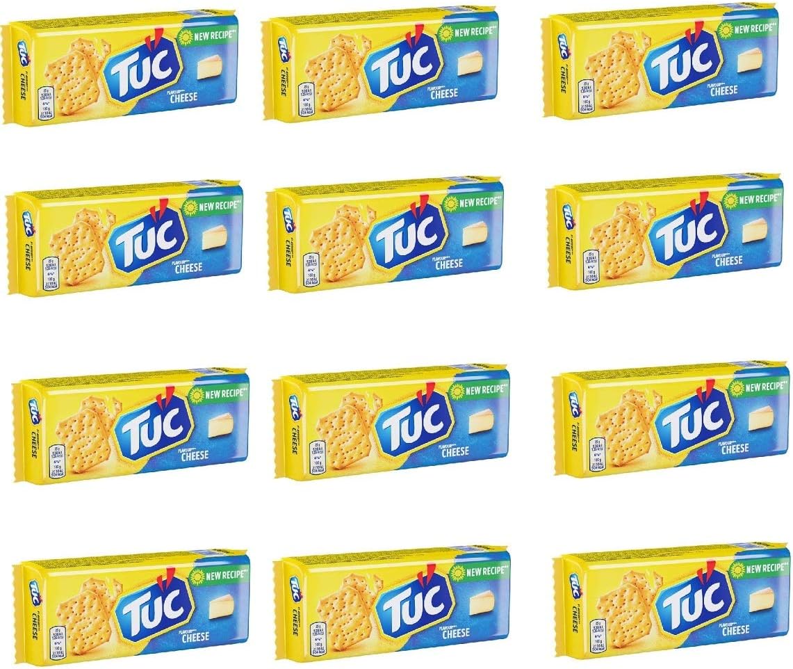 12x TUC Cracker Flavour Cheese Biscuit Snack 100g