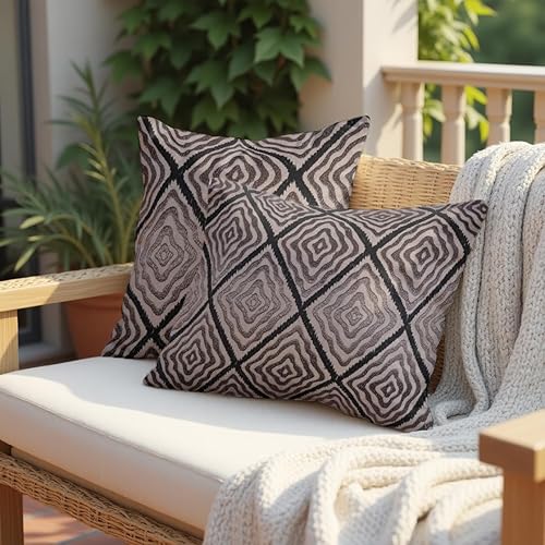 Miniatura 3 de Decozen Fundas de almohada bordadas con cremallera para decoración de habitación, sofá, cama, patio, sala de estar, dormitorio, oficina, fundas