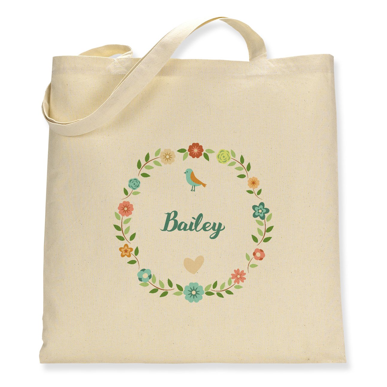 Simply Wallart Make it Love it Sell It - Floral Bailey - Canvas Tote Bag