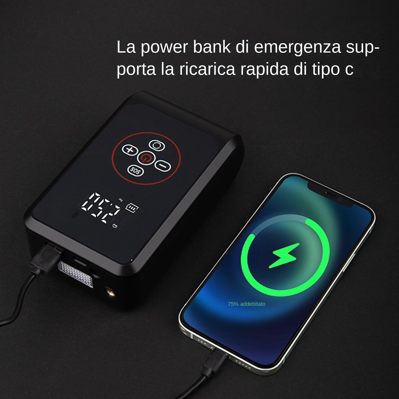 Inflator do opon Elektryczna pompka akumulatorowa