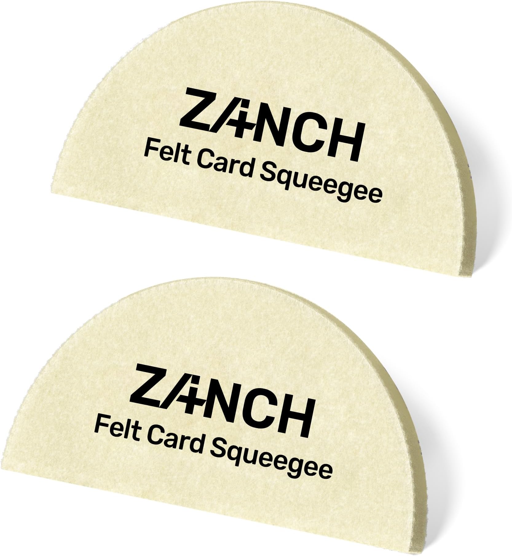 Zanch Window Tint Tools,Soft Wool Felt Squeegee for Window Tint Protective and Vinyl Wrap Film Installation【2pcs Fan-Shaped】