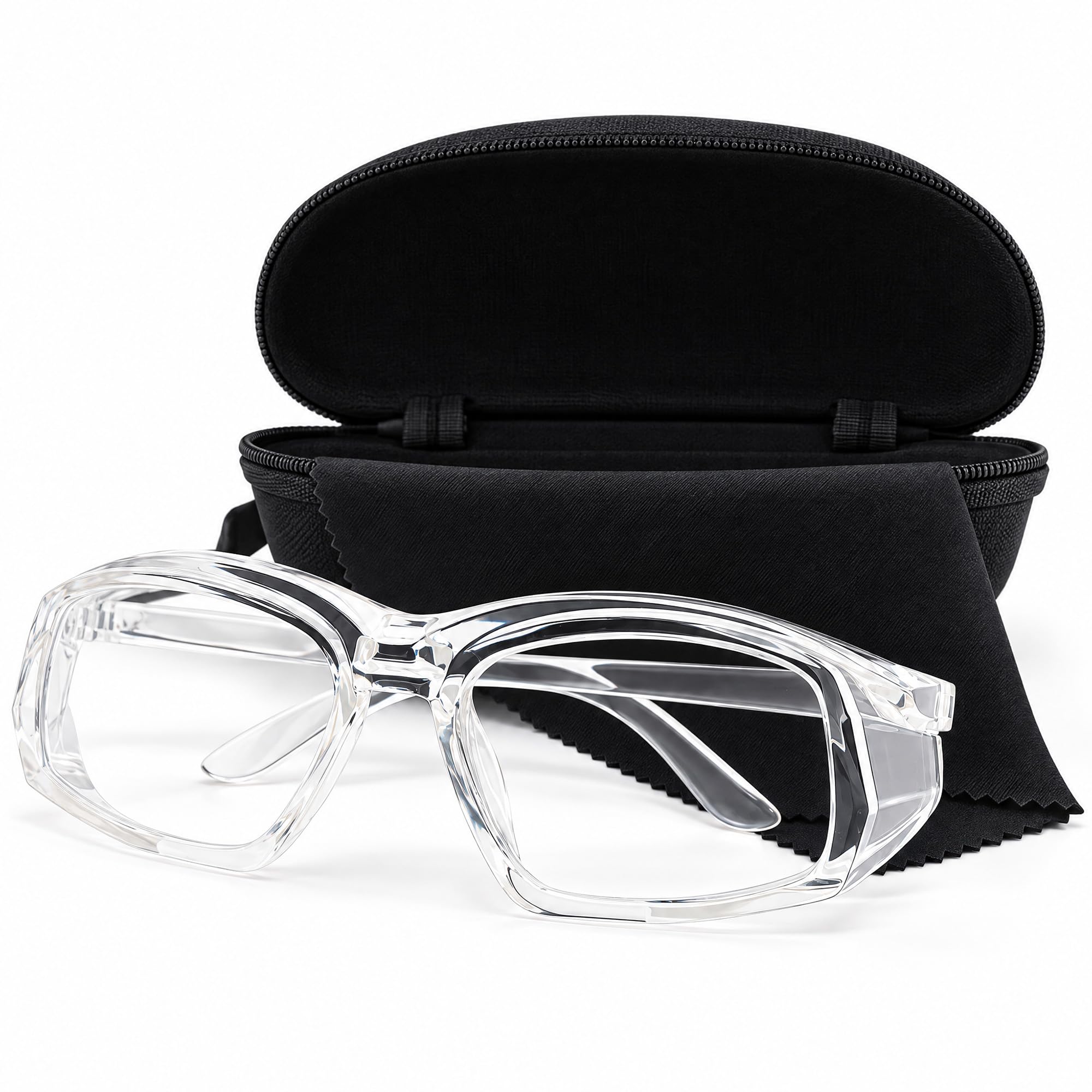 MORK&SUKY Safety Glasses for Men&Women, Anti-Fog Protective Eyewear with Side Shields for Woodworking, Lab Work,Construction.