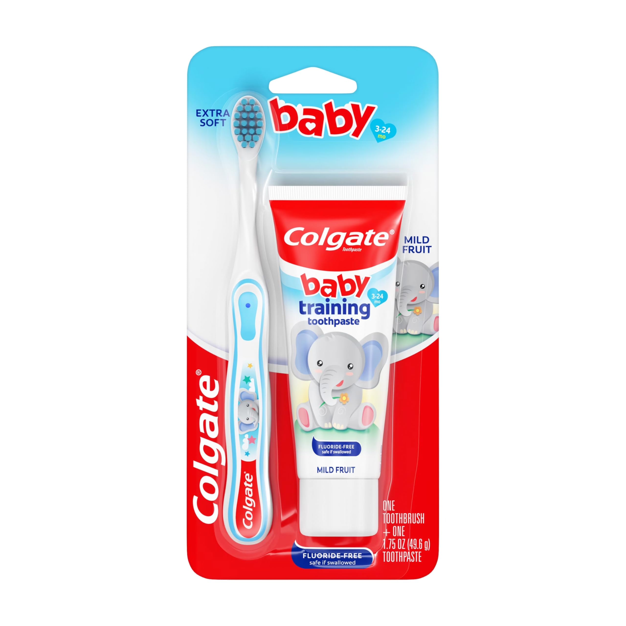 Colgate Baby Toothbrush and Training Toothpaste Bundle