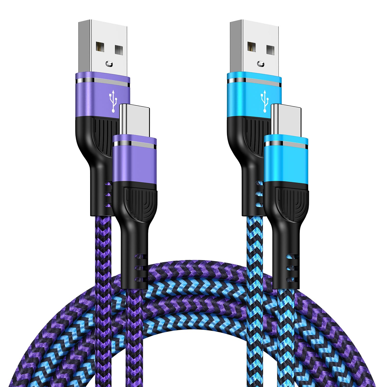 2Pack 6FT Fast Charger Cable USB Type C Android Phone Cord for Moto G Stylus 5G 2025,G Play 2026,Edge 2025,G Power,Razr 60 Ultra,iPhone 17 16e 15Plus,