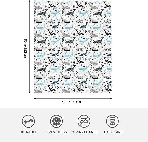 Miniatura 5 de Manta de ballenas, ligera y cálida, manta de franela de forro polar, acogedora y suave, manta de aire acondicionado, regalos para mujeres, hombres y