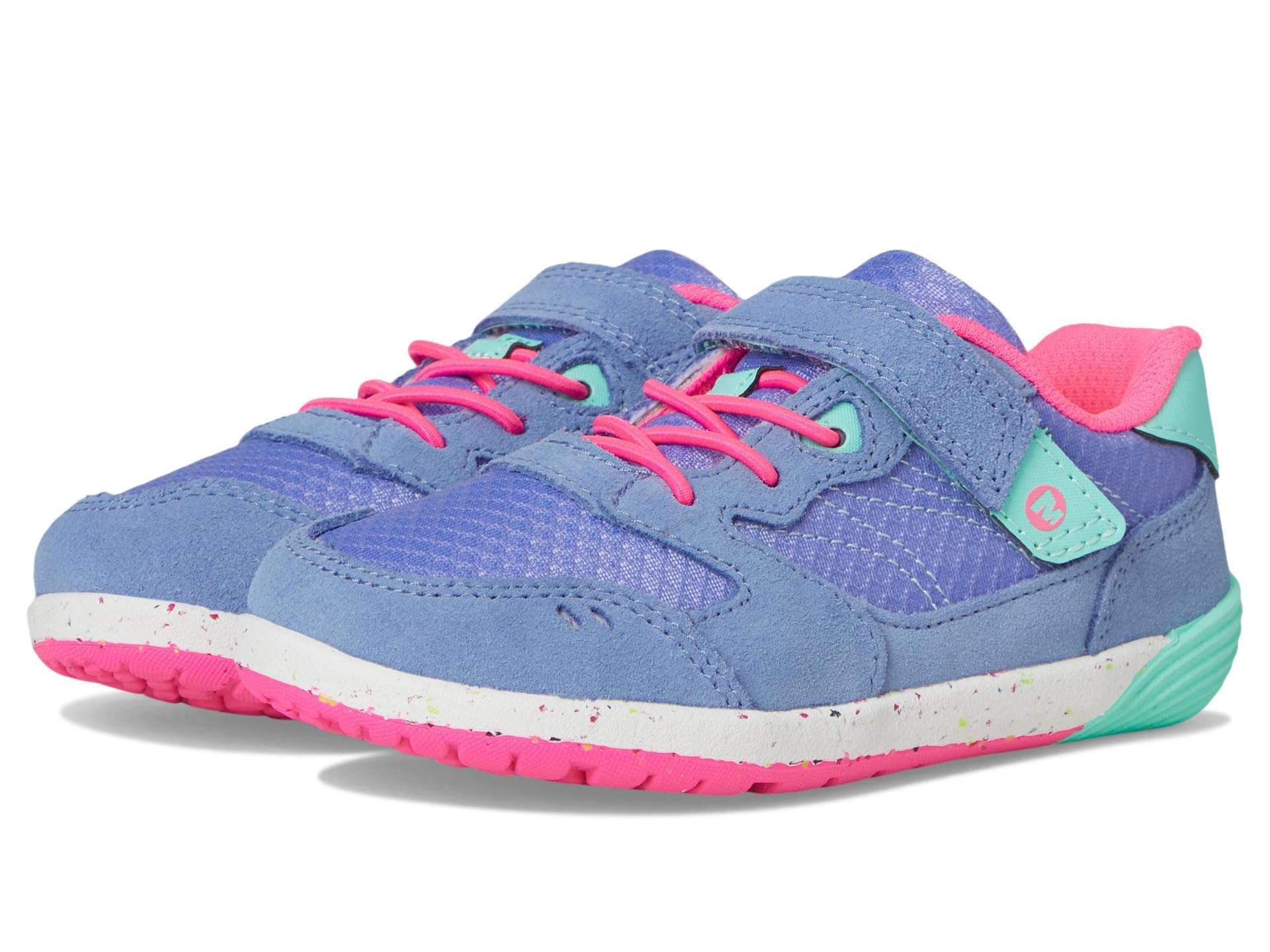 Merrell Bare Steps A83 (Little Kid) Sneaker, Periwinkle, 8 Wide US Unisex