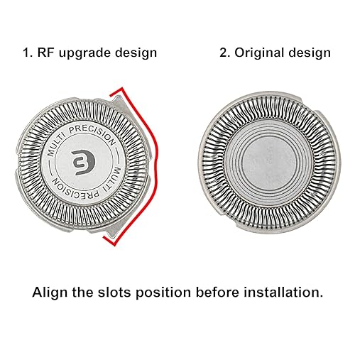 Miniatura 6 de Rollingfit SH30 - Cabezales de repuesto compatibles con Philips Norelco Electric Shaver Series 1000, 2000, 3000 y S738, fácil de cortar y