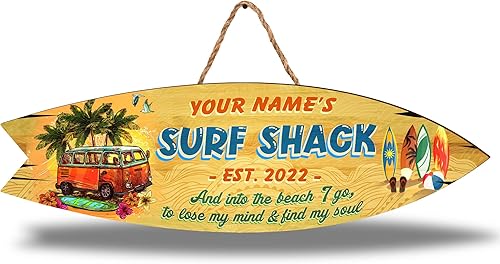 Miniatura 19 de Artsy Woodsy Letrero de madera personalizado con estampado de barra Tiki (no tallado ni neón), decoración de verano, letrero de piscina, patio