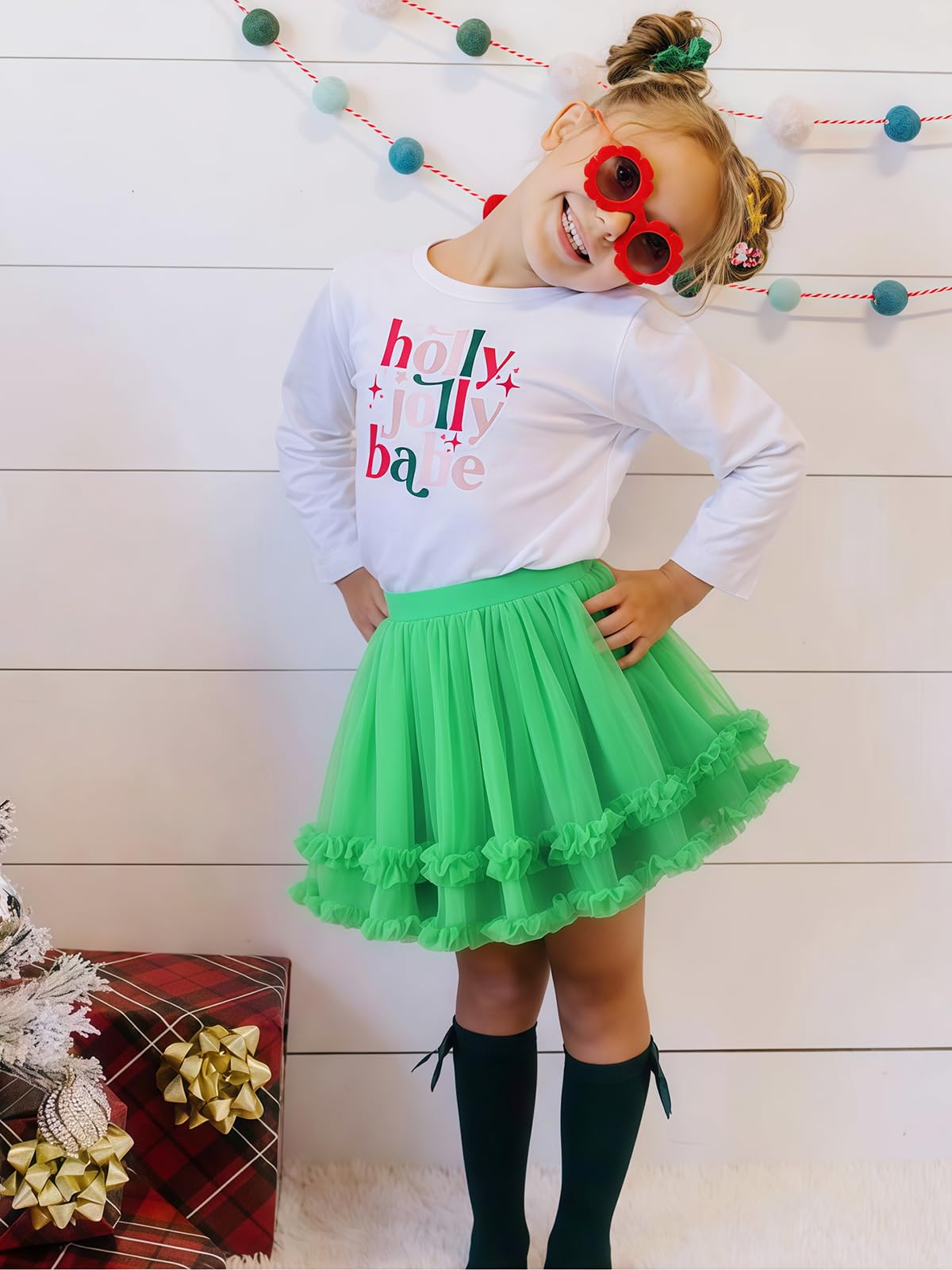 Falda de Tutú para Niñas, 2 Capas Tul con Forro, Princesa Fiesta Ballet Danza 1-10 Años
