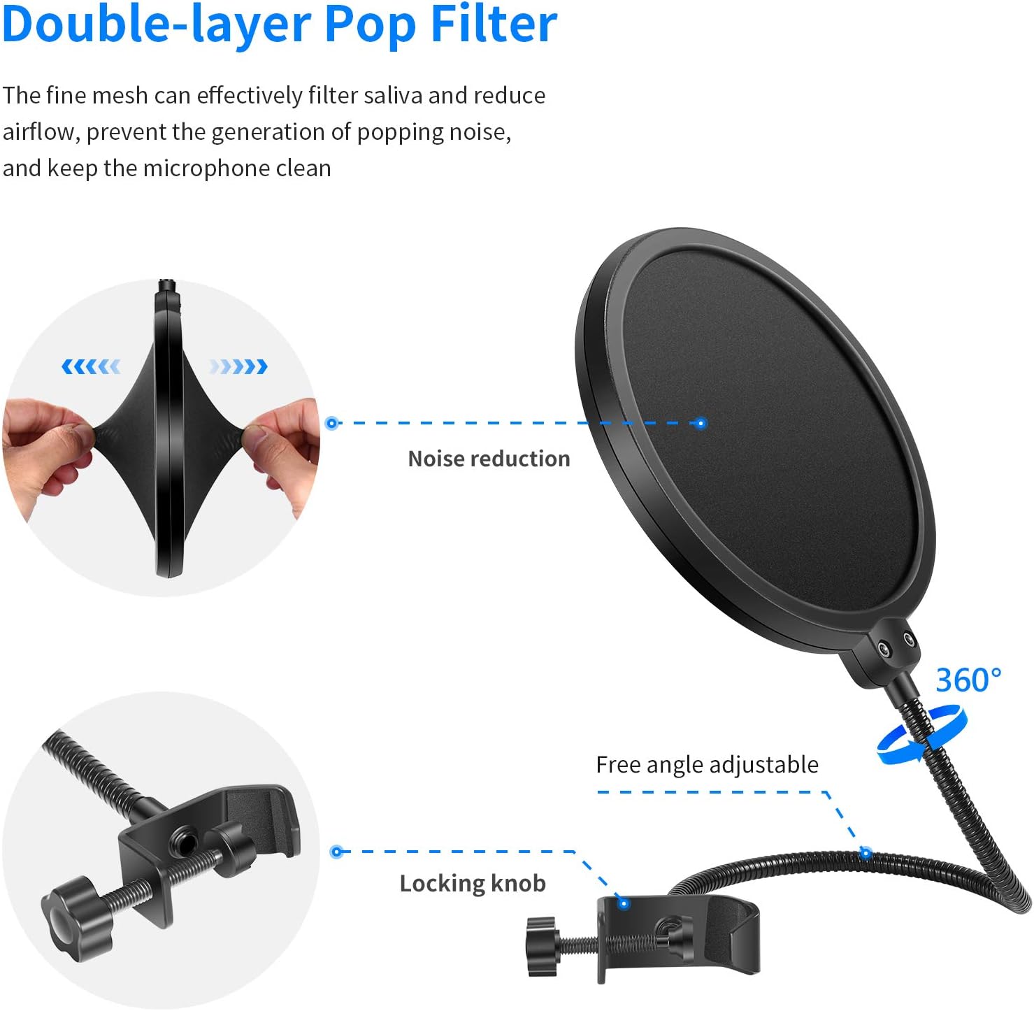 Gеt Sресіаl Prісе Neewer USB Microphone Kit for Windows and Mac, Includes Suspension Scissor Arm Stand, Shock Mount, Pop Filter, USB Cable and Table Mounting Clamp for Broadcasting and Sound Recording (Black & Silver)