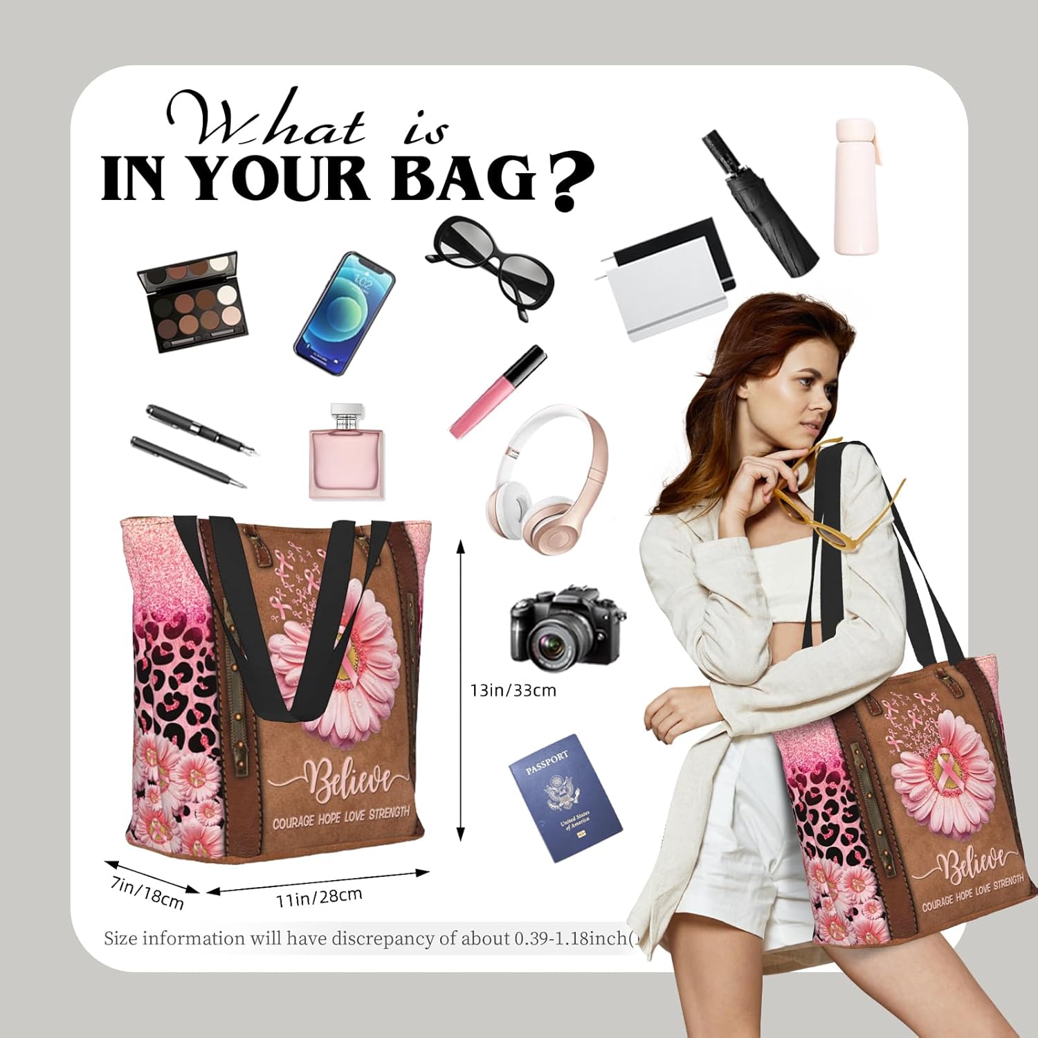 Christian Tote Bags for Women Bible Bags for Women Religious Gifts Bible Church Bag Reusable Grocery Shopping Bag - Image 2