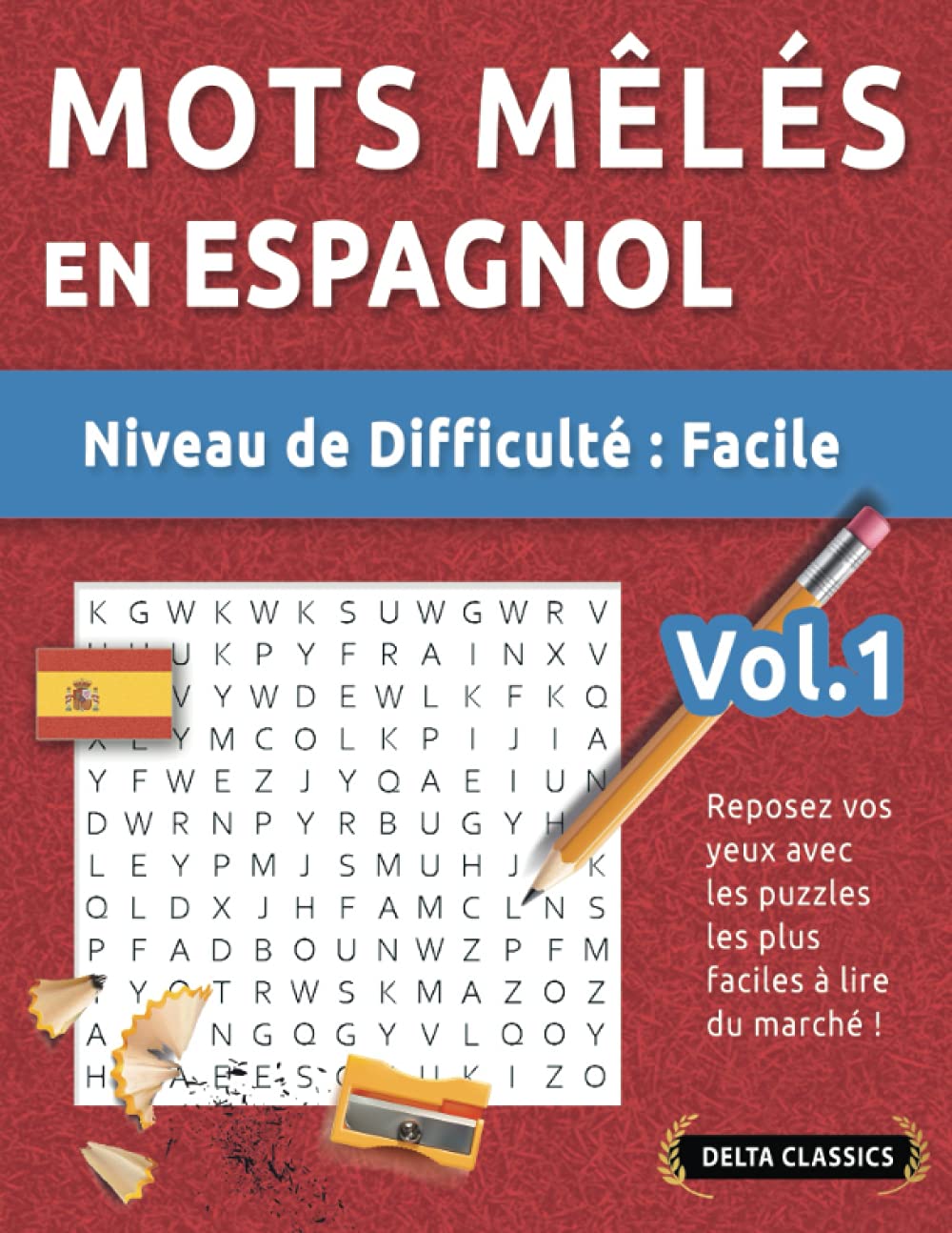 Buy MOTS MÊLÉS EN ESPAGNOL NIVEAU DE DIFFICULTÉ FACILE VOL.1 REPOSEZ VOS YEUX AVEC LES