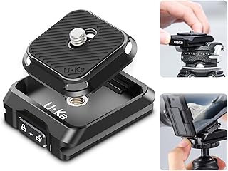 Ulanzi Uka用クイックリリースセット F38プレート対応 カメラアクセサリー 38mm アルカスイス対応互換 クイックシュー クイックリリースプレート クイックマウント 緩み防止 1/4"ネジ 3/8"ネジアダプター Maglink/ストラップ/雲台/三脚/カメラ用