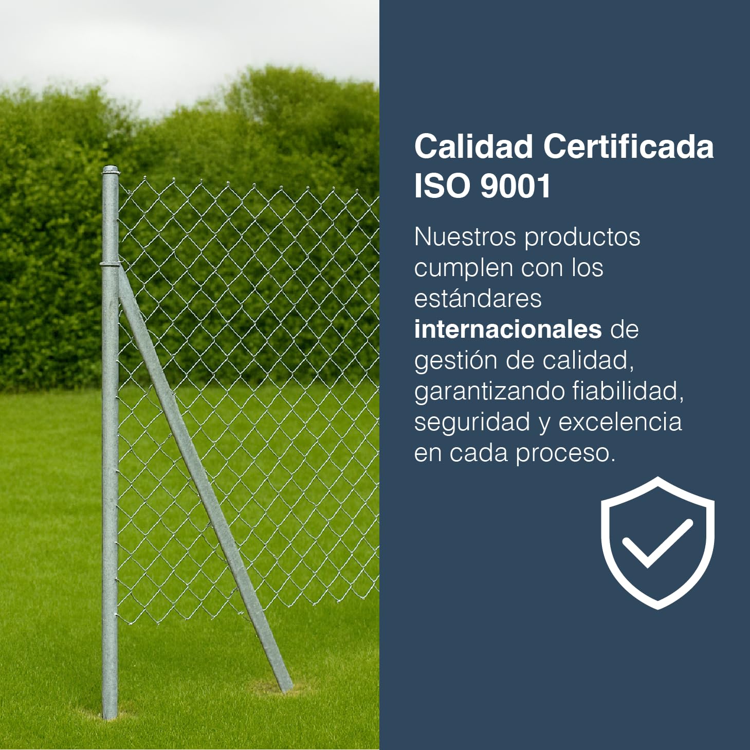 Malla Simple Torsion Mallarte 50/14/150 | Rollo de: 15m | Color: Gris | Diámetro: 2.05mm