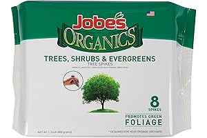 Jobe's Organics Slow-Release Evergreen Fertilizer Spikes: Enhanced Nutrition for Vibrant Acid-Loving Plants