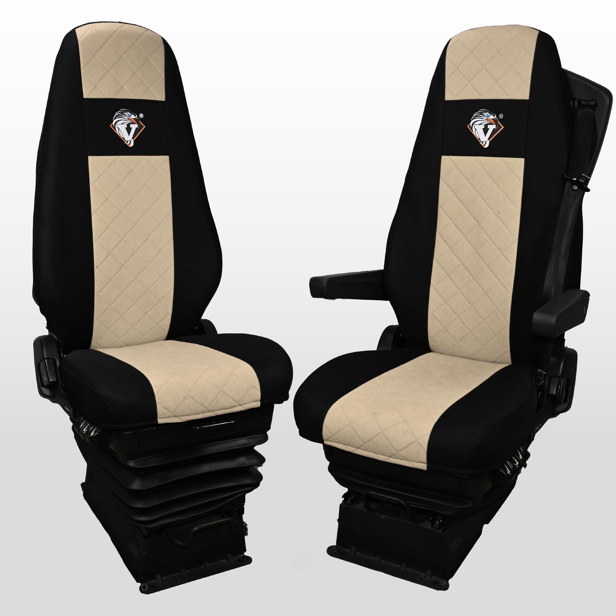 SABA Auto Sitzbezüge LKW Beige für Volvo FH4 ​​​​1 Riemen