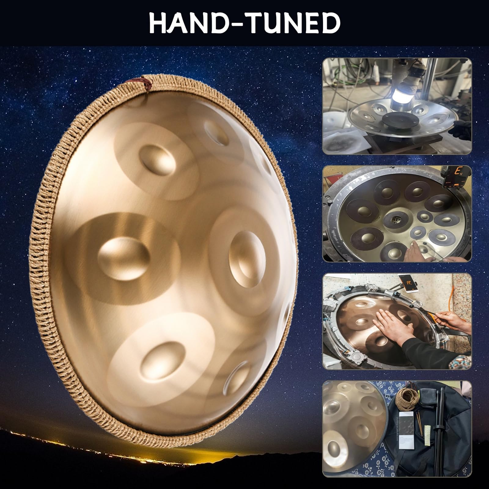 Amazon | ハンドパン 9音/10音/12音 楽器 KoKoty Handpan Drum ニ短調