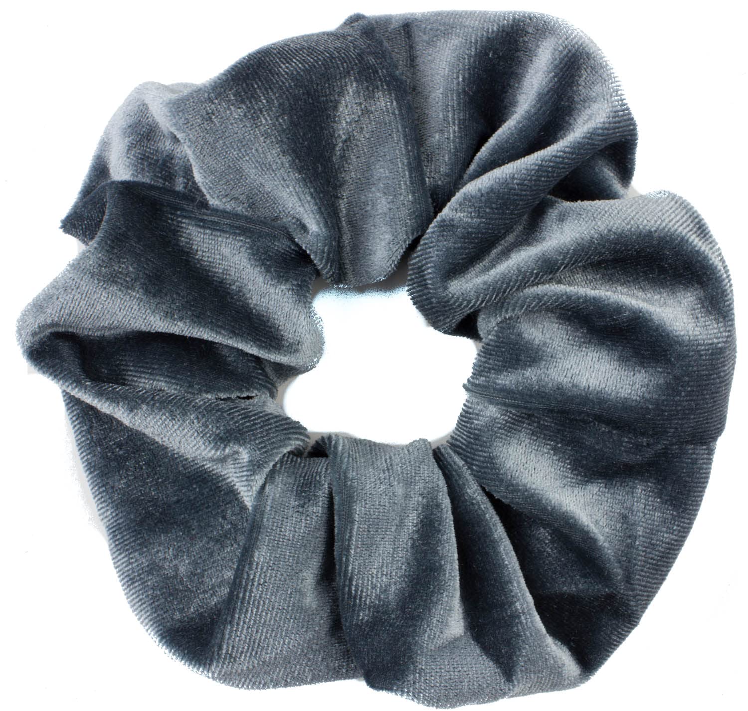Mytoptrendz®- Grey Plain Soft Velvet Scrunchie