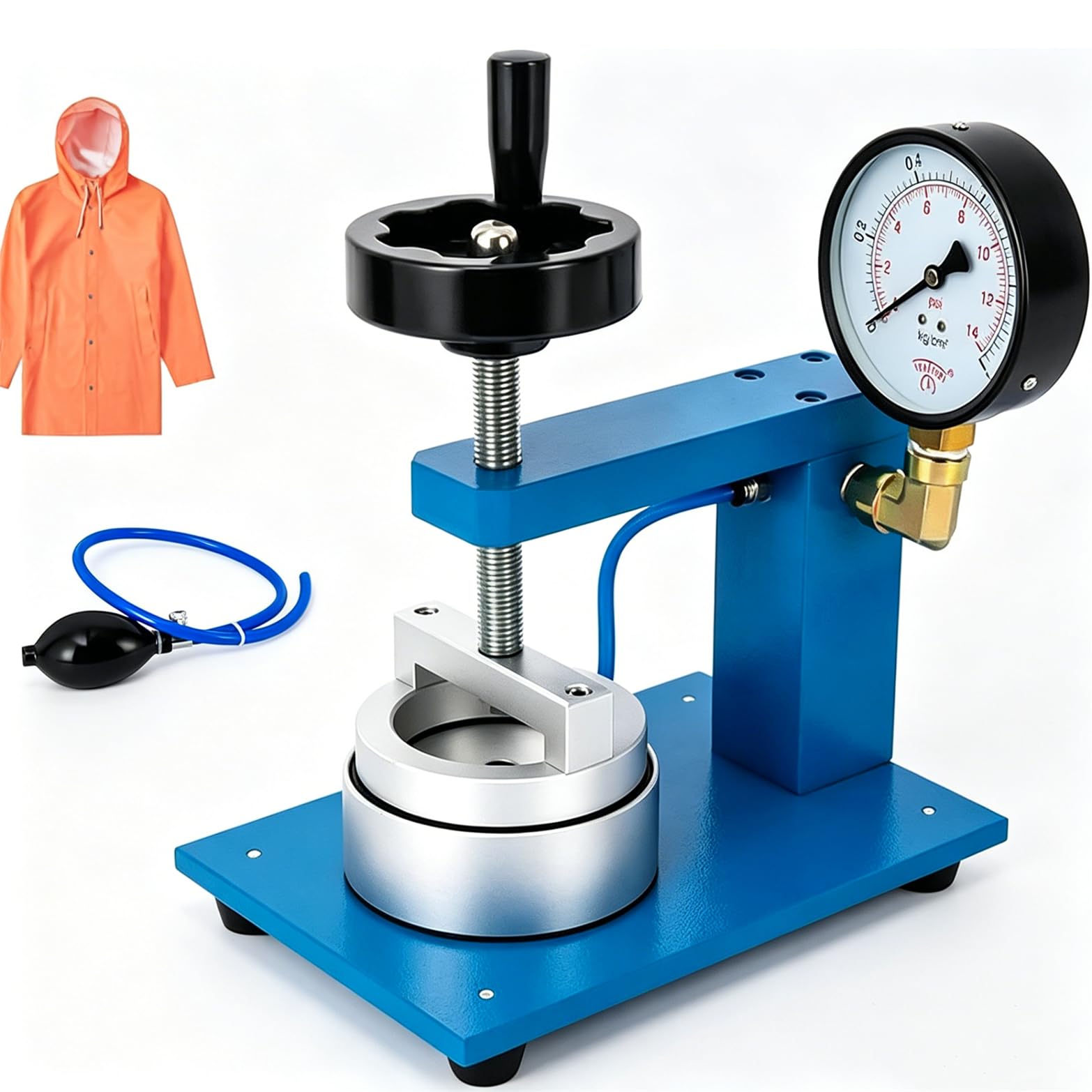 Nuxyyds Hydrostatic Pressure Tester for Textile, Fabric, Plastic Bags, Garments, Tents, Raincoat Waterproof Testing Machine, Measures 0-10000MM Water Resistance 2000mm